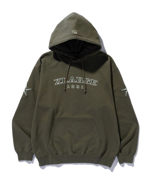 XLARGE(エクストララージ)の「1991 HOODED SWEATSHIRT(パーカー・メンズ・ブラック/オフホワイト/オリーブ・S/M/L/XL)」の16枚目の写真