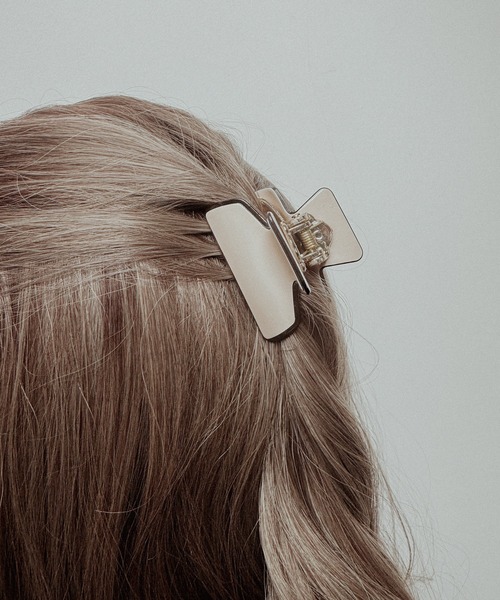 セール】9C50 スクエアヘアクリップ（バレッタ/ヘアクリップ）｜MAISON