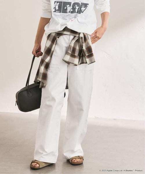 Izabella…◇蚤の市　カーキ　38 ≪追加≫ミリタリースラブバックサテンベイカーパンツ 2（カーゴパンツ