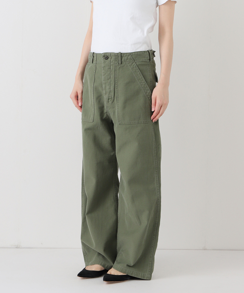 FRAMe WORK ミリタリースラブ バックサテンベイカーパンツ ≪追加≫ミリタリースラブバックサテンベイカーパンツ 2（カーゴパンツ