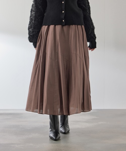 セール】シルキーローンウエストプリーツスカート≪手洗い可能