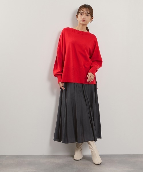 セール】シルキーローンウエストプリーツスカート≪手洗い可能