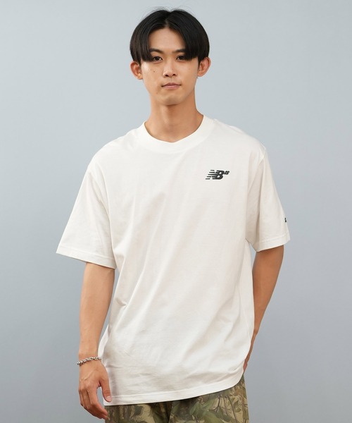 NEW BALANCE（ニューバランス）の「new balance/ニューバランス 半袖 Tシャツ ヌメリック スモールロゴ ワンポイント Numeric Small Logo T-Shirt MT53706（Tシャツ/カットソー・メンズ・オリーブ/ブラック/ホワイト/ブラウン/ブルー・2XL/XL/L/M）」の8枚目の写真