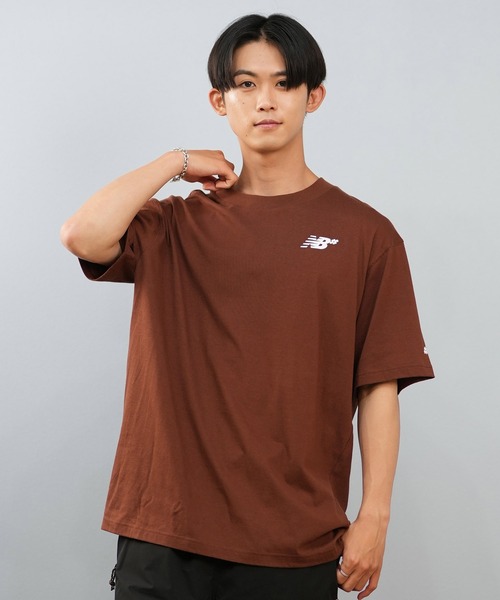 NEW BALANCE（ニューバランス）の「new balance/ニューバランス 半袖 Tシャツ ヌメリック スモールロゴ ワンポイント Numeric Small Logo T-Shirt MT53706（Tシャツ/カットソー・メンズ・オリーブ/ブラック/ホワイト/ブラウン/ブルー・2XL/XL/L/M）」の22枚目の写真