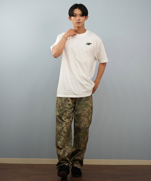 NEW BALANCE（ニューバランス）の「new balance/ニューバランス 半袖 Tシャツ ヌメリック スモールロゴ ワンポイント Numeric Small Logo T-Shirt MT53706（Tシャツ/カットソー・メンズ・オリーブ/ブラック/ホワイト/ブラウン/ブルー・2XL/XL/L/M）」の10枚目の写真