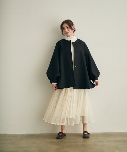 リボンチュールロングスカート（スカート）｜Lunea（ルネア）の