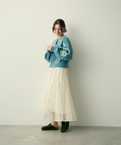 リボンチュールロングスカート（スカート）｜Lunea（ルネア）の