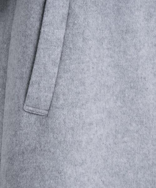 INDIVI（インディヴィ）の「【軽量／ウール混】ライトフォルム ロングコート（ノーカラーコート・レディース・ライトグレー系8/グレー系その他7/ベージュ系9・05/13/15 /36/38/40/03）」の8枚目の写真