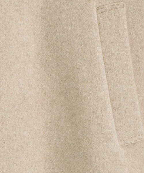 INDIVI（インディヴィ）の「【軽量／ウール混】ライトフォルム ロングコート（ノーカラーコート・レディース・ライトグレー系8/グレー系その他7/ベージュ系9・05/13/15 /36/38/40/03）」の18枚目の写真