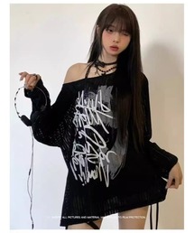 Y2K  ロゴプリント　長袖
