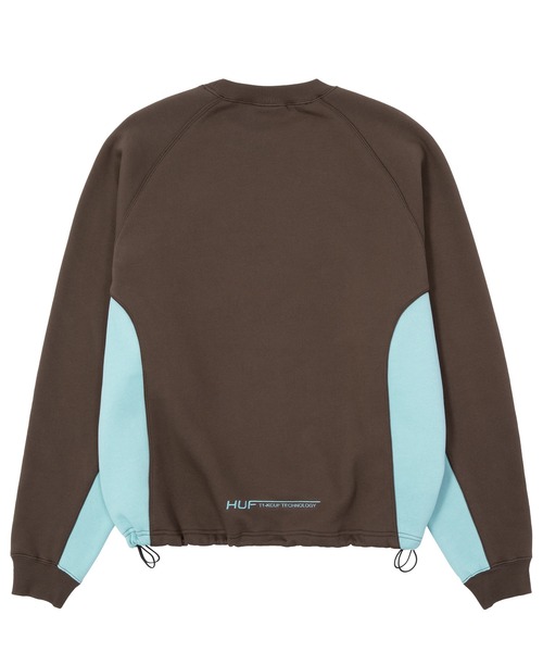 HUF(ハフ)の「LUX DRAWCORD CREW(スウェット・メンズ・ブラック/ブラウン・M/S/L/XL)」の4枚目の写真