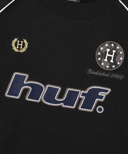 HUF(ハフ)の「LUX DRAWCORD CREW(スウェット・メンズ・ブラック/ブラウン・M/S/L/XL)」の11枚目の写真