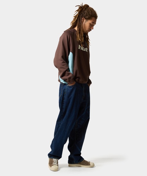 HUF(ハフ)の「LUX DRAWCORD CREW(スウェット・メンズ・ブラック/ブラウン・M/S/L/XL)」の9枚目の写真