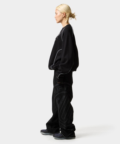 HUF(ハフ)の「LUX DRAWCORD CREW(スウェット・メンズ・ブラック/ブラウン・M/S/L/XL)」の6枚目の写真