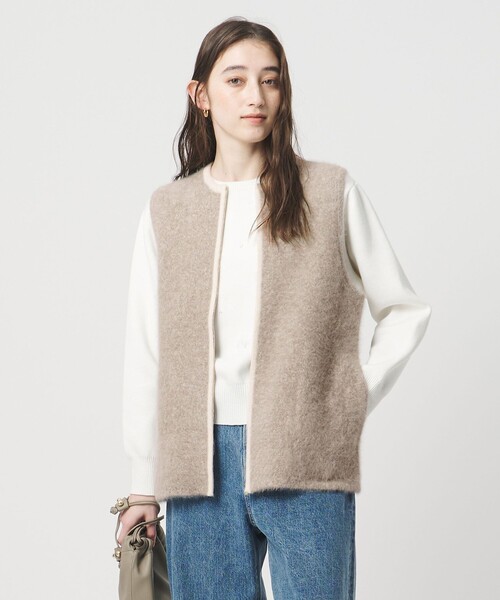 フォックスカシミヤ ジップ ベスト（ベスト）｜UNITED ARROWS