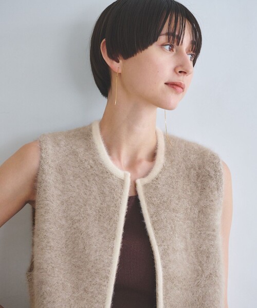 フォックスカシミヤ ジップ ベスト（ベスト）｜UNITED ARROWS