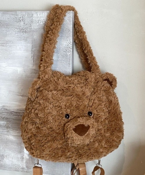 pyornim(ピョルニム)の「【マルチWAY】くまさん リュック ショルダー トートバッグ(トートバッグ・レディース・ブラウン・F)」の5枚目の写真