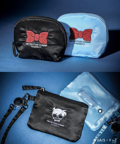 PAGEBOY（ページボーイ）の「【名探偵コナン】コナンポーチセット（その他小物・レディース・ブラック/サックスブルー・FREE）」の2枚目の写真