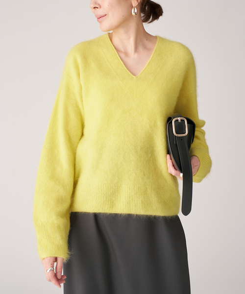 enrica エンリカ カシミヤセーブル ミドルゲージニット enrica | カシミヤセーブルミドルゲージシームレスニット – H+HELIOTROPE