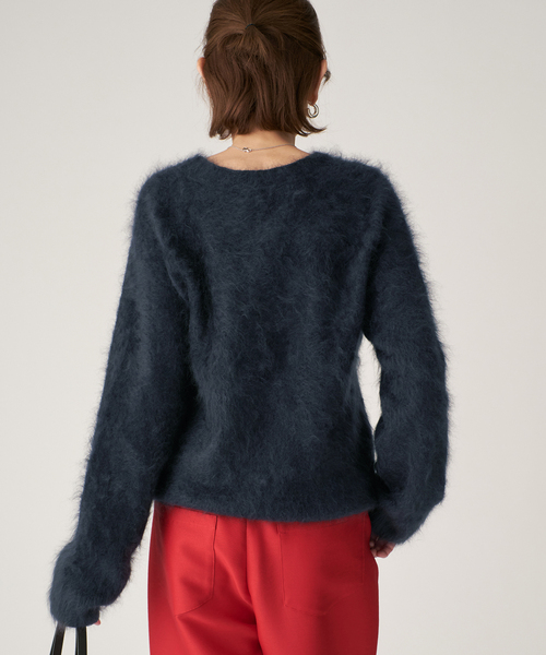 ENRICA エンリカ Vネックプルオーバー 1-tone KNIT241（ニット