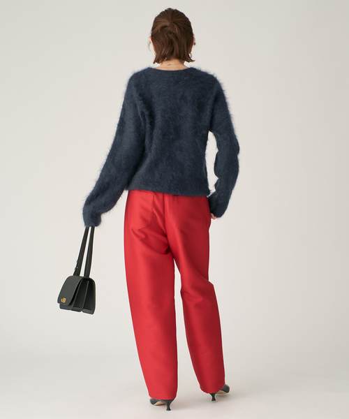 enrica(エンリカ)の「ENRICA エンリカ Vネックプルオーバー 1-tone KNIT241(ニット/セーター・レディース・ネイビー/イエロー・FREE)」の10枚目の写真