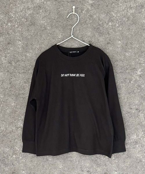 THE CASUAL（カジュアル）の「グラフィックプリント　オーバーサイズ　ロンT（Tシャツ/カットソー・キッズ・チャコール/パープル/ホワイト系その他/ブラック/ブラック系その他2/杢グレー/オフホワイト/ブラック系その他/ダークグリーン・110cm/120cm/130cm/140cm/150cm/160cm）」の14枚目の写真