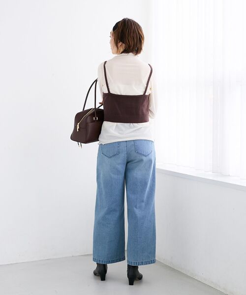 le.coeur blanc(ルクールブラン)の「フロッキージャージーメローデザインカットソー(Tシャツ/カットソー・レディース・アイボリー/ブラック・38)」の14枚目の写真