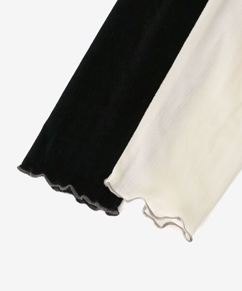 le.coeur blanc(ルクールブラン)の「フロッキージャージーメローデザインカットソー(Tシャツ/カットソー・レディース・アイボリー/ブラック・38)」の6枚目の写真