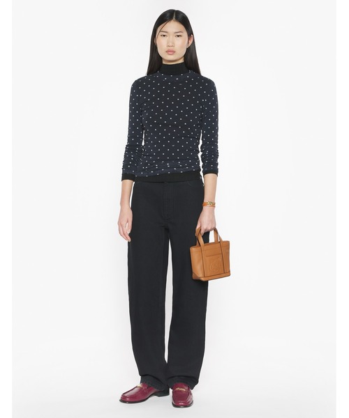 Maison Kitsune（メゾンキツネ）の「STRAIGHT JEANS（デニムパンツ・レディース・ブラック・25/26/27）」の3枚目の写真