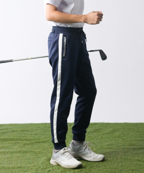 stella77golf(ステラセブンティーンセブンゴルフ)の「ライン入りゴルフジョガーパンツ(その他パンツ・メンズ・ネイビー/ブラック/ホワイト・LARGE/X-LARGE/XX-LARGE/MEDIUM)」の4枚目の写真