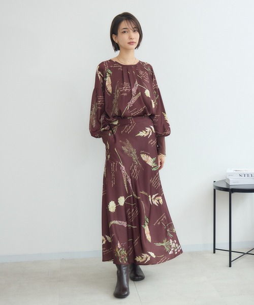 KATHARINE ROSS(キャサリンロス)の「【KATHARINE ROSS】秋の花プリントブラウス(シャツ/ブラウス・レディース・ブラウン/ベージュ・FREE)」の20枚目の写真