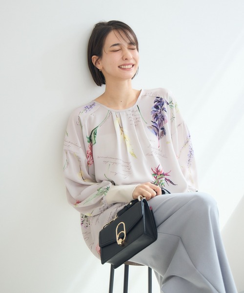 KATHARINE ROSS(キャサリンロス)の「【KATHARINE ROSS】秋の花プリントブラウス(シャツ/ブラウス・レディース・ブラウン/ベージュ・FREE)」の10枚目の写真