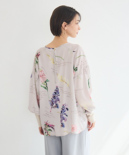 KATHARINE ROSS(キャサリンロス)の「【KATHARINE ROSS】秋の花プリントブラウス(シャツ/ブラウス・レディース・ブラウン/ベージュ・FREE)」の11枚目の写真