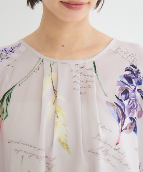 KATHARINE ROSS(キャサリンロス)の「【KATHARINE ROSS】秋の花プリントブラウス(シャツ/ブラウス・レディース・ブラウン/ベージュ・FREE)」の13枚目の写真