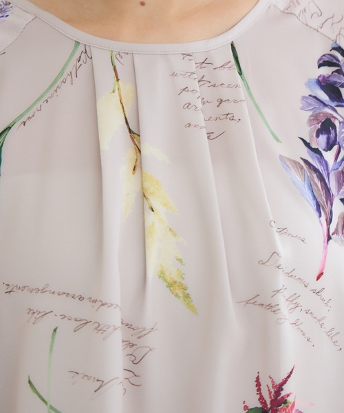 KATHARINE ROSS(キャサリンロス)の「【KATHARINE ROSS】秋の花プリントブラウス(シャツ/ブラウス・レディース・ブラウン/ベージュ・FREE)」の14枚目の写真