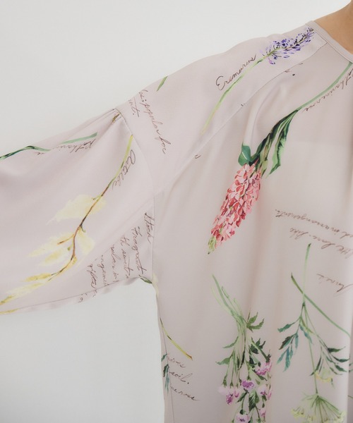 KATHARINE ROSS(キャサリンロス)の「【KATHARINE ROSS】秋の花プリントブラウス(シャツ/ブラウス・レディース・ブラウン/ベージュ・FREE)」の15枚目の写真