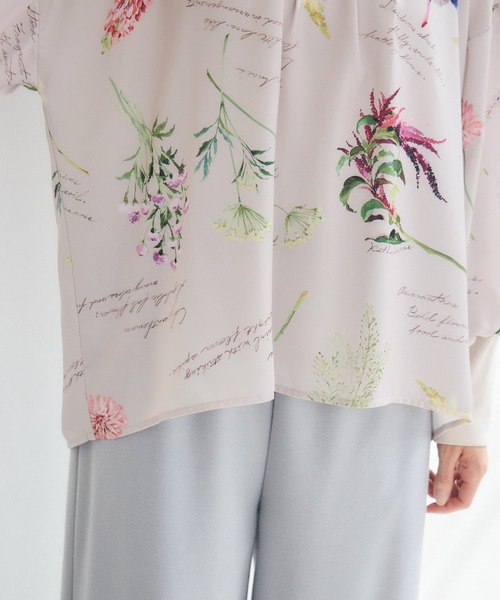 KATHARINE ROSS(キャサリンロス)の「【KATHARINE ROSS】秋の花プリントブラウス(シャツ/ブラウス・レディース・ブラウン/ベージュ・FREE)」の16枚目の写真