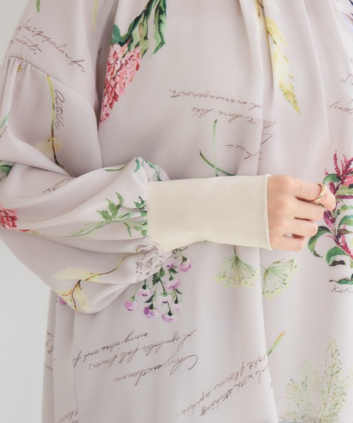 KATHARINE ROSS(キャサリンロス)の「【KATHARINE ROSS】秋の花プリントブラウス(シャツ/ブラウス・レディース・ブラウン/ベージュ・FREE)」の17枚目の写真