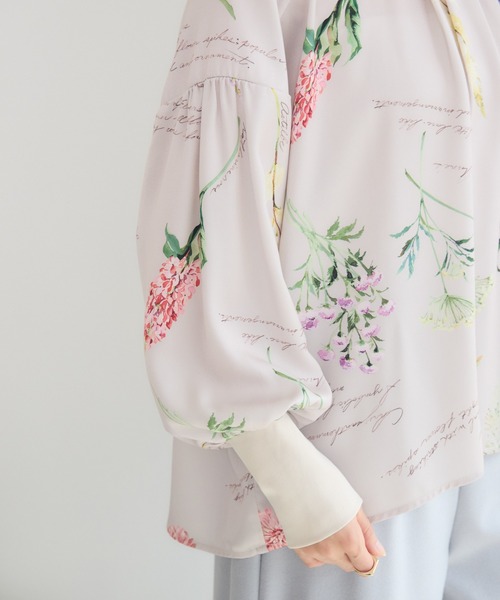 KATHARINE ROSS(キャサリンロス)の「【KATHARINE ROSS】秋の花プリントブラウス(シャツ/ブラウス・レディース・ブラウン/ベージュ・FREE)」の18枚目の写真