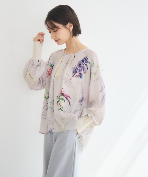 KATHARINE ROSS(キャサリンロス)の「【KATHARINE ROSS】秋の花プリントブラウス(シャツ/ブラウス・レディース・ブラウン/ベージュ・FREE)」の9枚目の写真