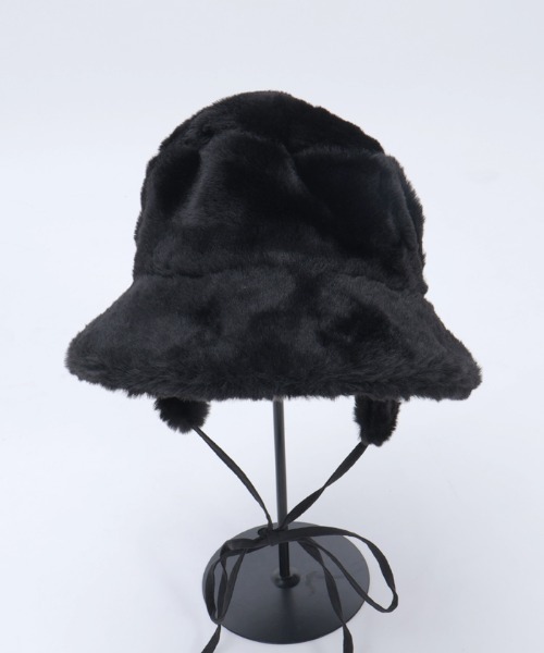 axes femme（アクシーズファム）の「イヤーウォーマーファーハット（ハット・レディース・ベージュ/ブラック・FREE）」の13枚目の写真