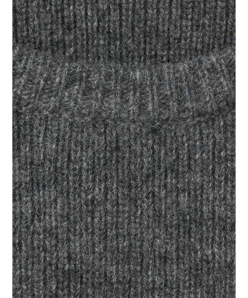 mizuiroind（ミズイロインド）の「mizuiro ind サイドスリットリブベスト（ベスト・レディース・チャコールグレー/ブラック/アイボリー・FREE）」の6枚目の写真