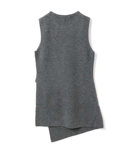 mizuiroind（ミズイロインド）の「mizuiro ind サイドスリットリブベスト（ベスト・レディース・チャコールグレー/ブラック/アイボリー・FREE）」の18枚目の写真