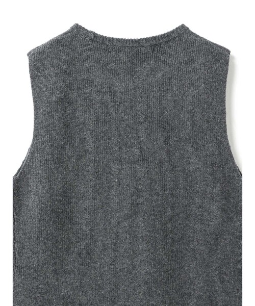 mizuiroind（ミズイロインド）の「mizuiro ind サイドスリットリブベスト（ベスト・レディース・チャコールグレー/ブラック/アイボリー・FREE）」の19枚目の写真