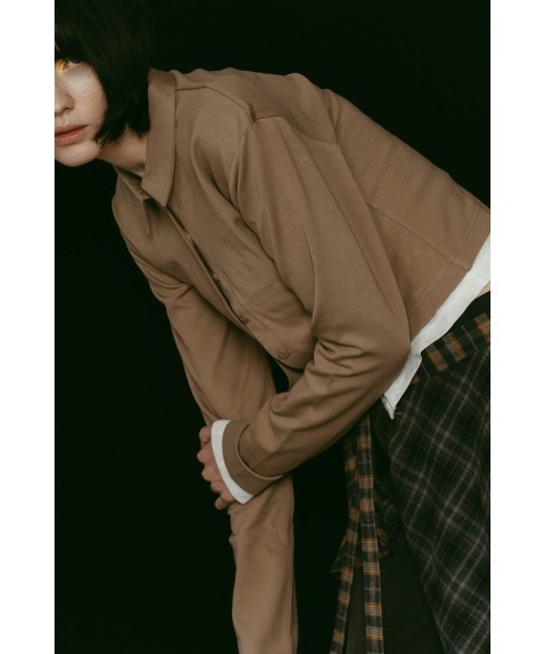 Knuth Marf（クヌースマーフ）の「2piece polo tops（カーディガン/ボレロ・レディース・カーキ/グレー/ベージュ・FREE）」の13枚目の写真