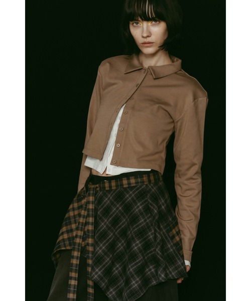 Knuth Marf（クヌースマーフ）の「2piece polo tops（カーディガン/ボレロ・レディース・カーキ/グレー/ベージュ・FREE）」の14枚目の写真