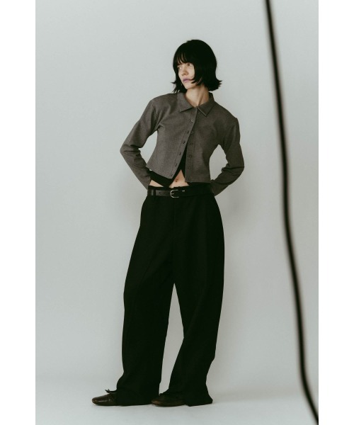 Knuth Marf（クヌースマーフ）の「2piece polo tops（カーディガン/ボレロ・レディース・カーキ/グレー/ベージュ・FREE）」の7枚目の写真