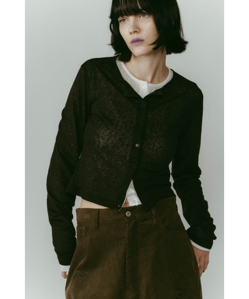 Knuth Marf（クヌースマーフ）の「2piece polo tops（カーディガン/ボレロ・レディース・カーキ/グレー/ベージュ・FREE）」の18枚目の写真