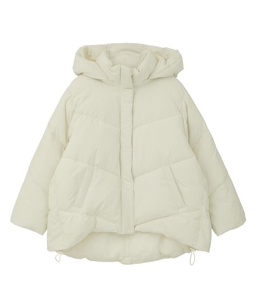 earth music&ecology(アースミュージックアンドエコロジー)の「【2025AW】2WAYパファーブルゾン(ダウンジャケット/コート・レディース・アイボリー/ブラック/ピンクベージュ/ベージュ・M/L)」の13枚目の写真