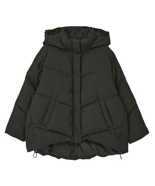 earth music&ecology(アースミュージックアンドエコロジー)の「【2025AW】2WAYパファーブルゾン(ダウンジャケット/コート・レディース・アイボリー/ブラック/ピンクベージュ/ベージュ・M/L)」の12枚目の写真